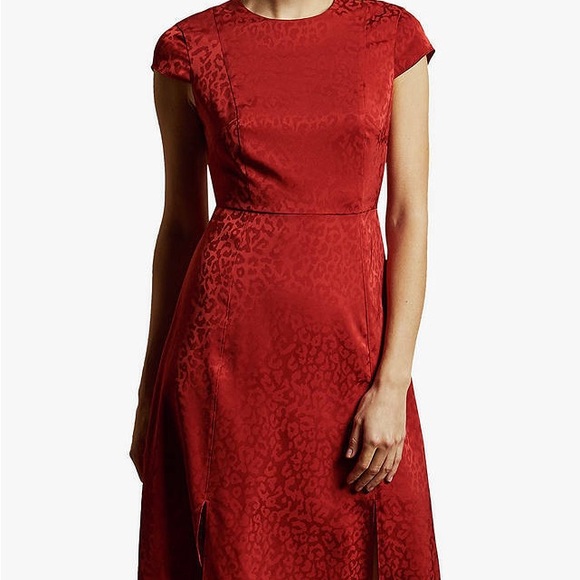 Ted baker Bellana midi dress 2 / us 6 / uk 10 - Picture 2 of 6